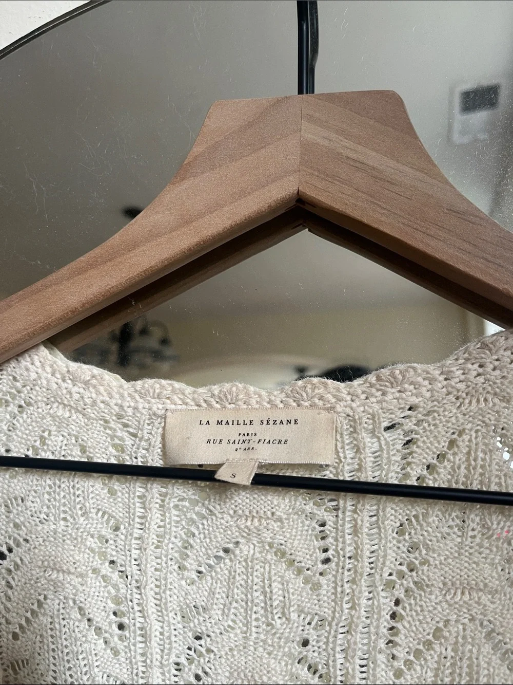 Sezane lightweight openwork